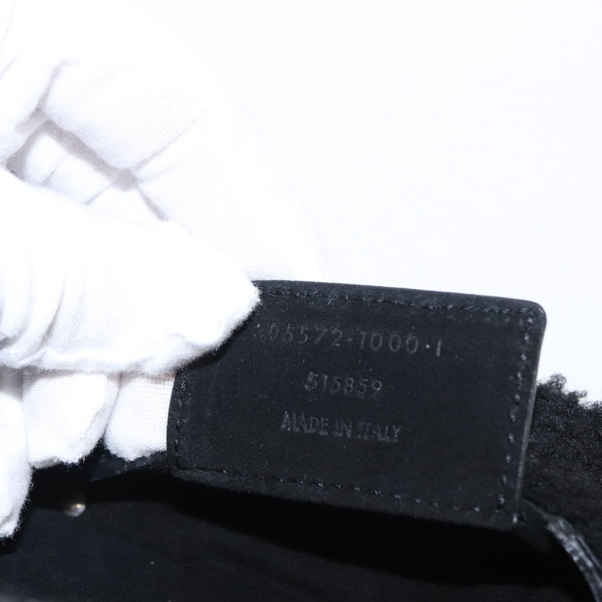 Balenciaga Black Shearling City Bag