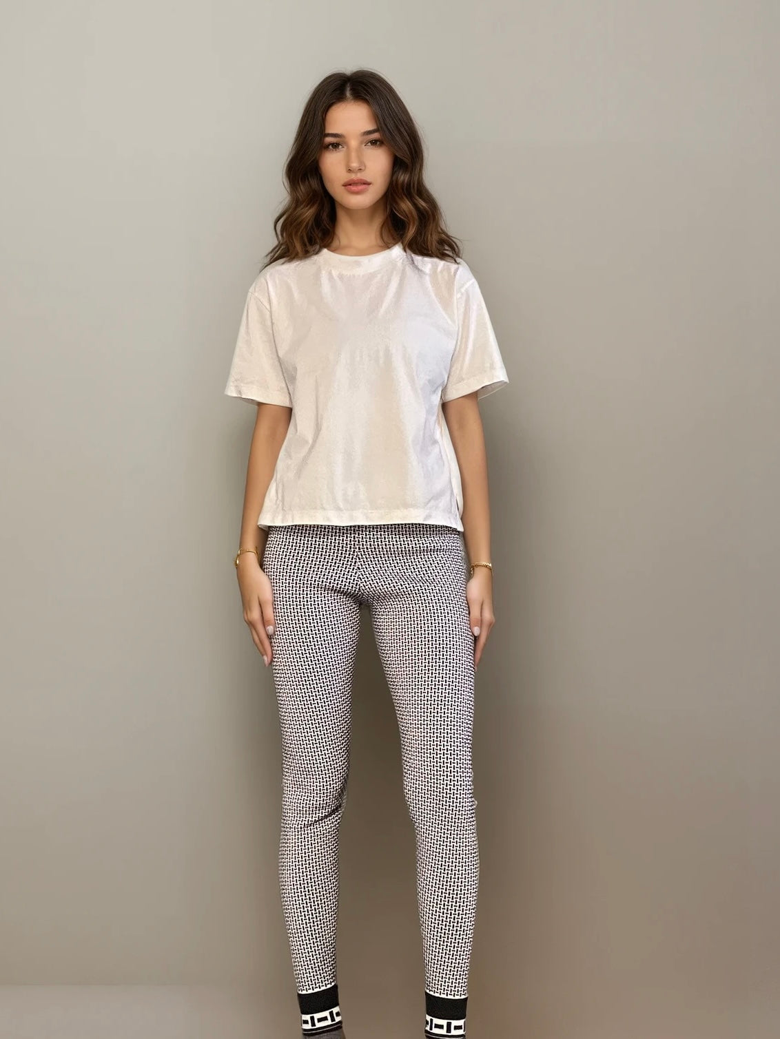 Hermès Printed Wool Leggings