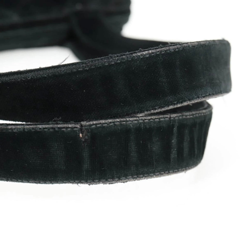 Chanel Black Velvet Handbag