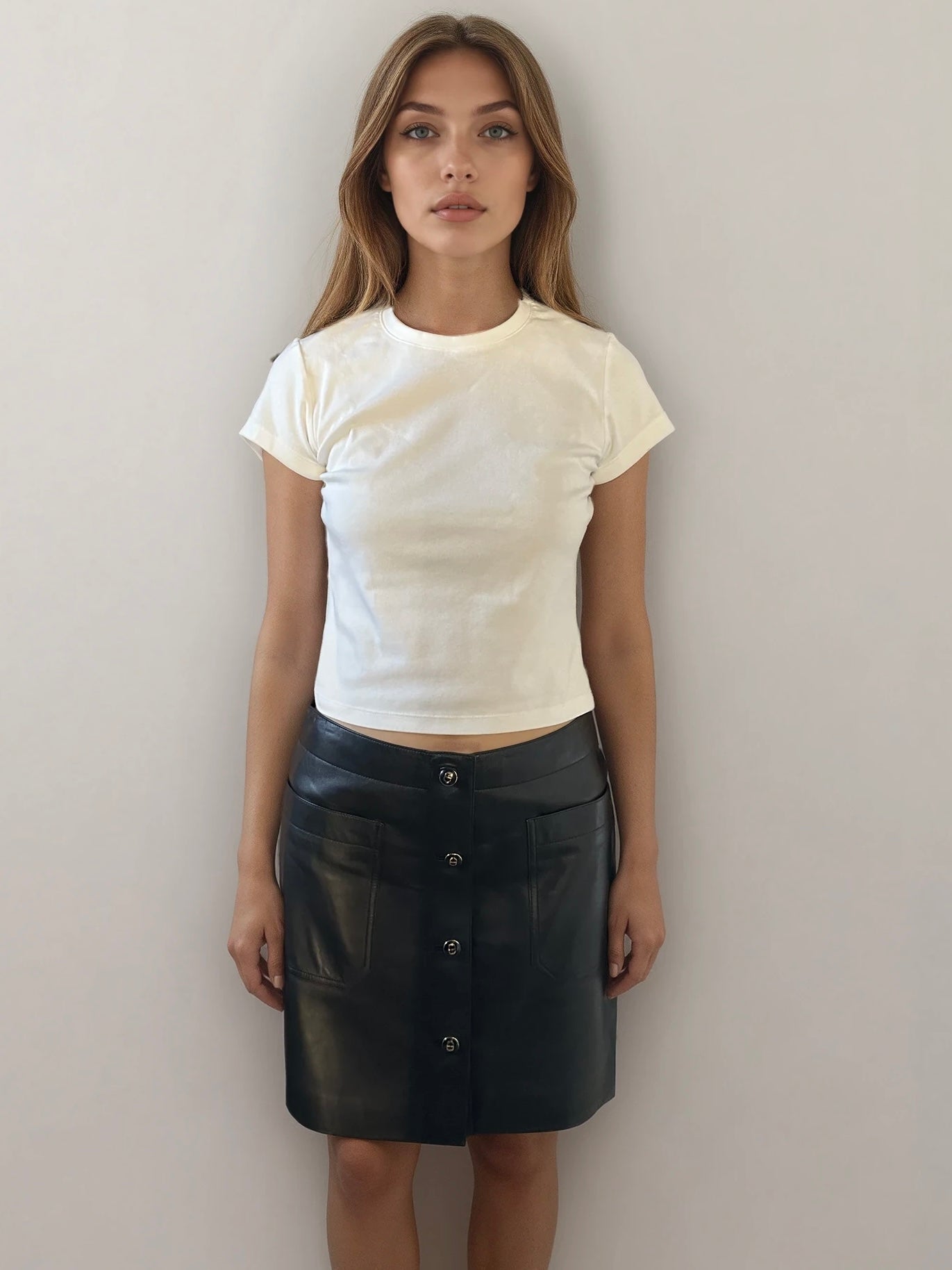 Dior Leather Mini Skirt