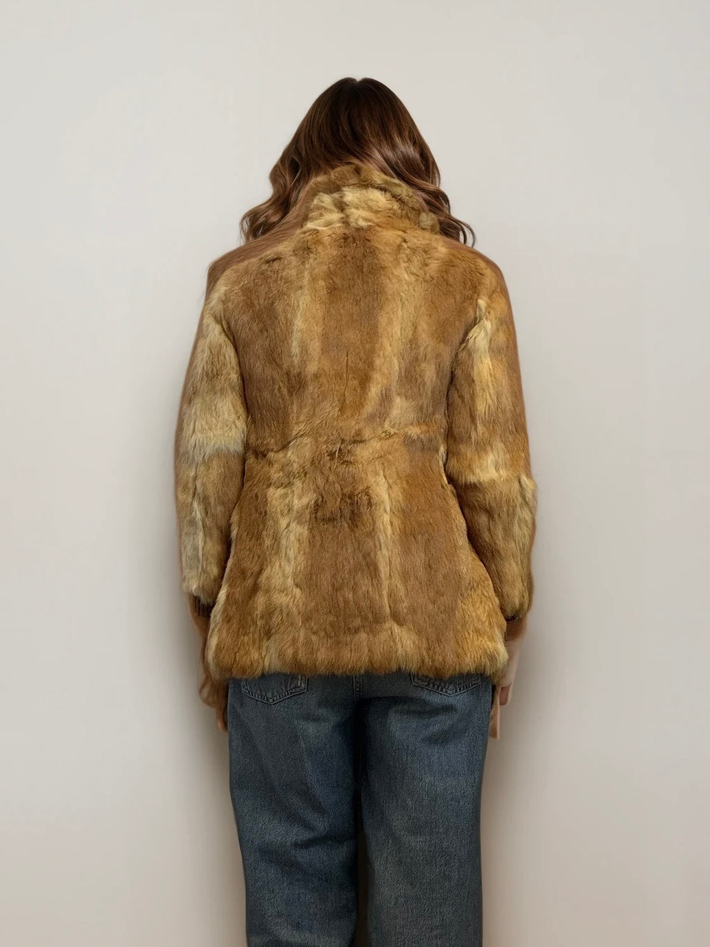 Caramel Short Fur Coat