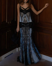 Load image into Gallery viewer, Cavalli Beaded 2012 Runway Backless Gown
