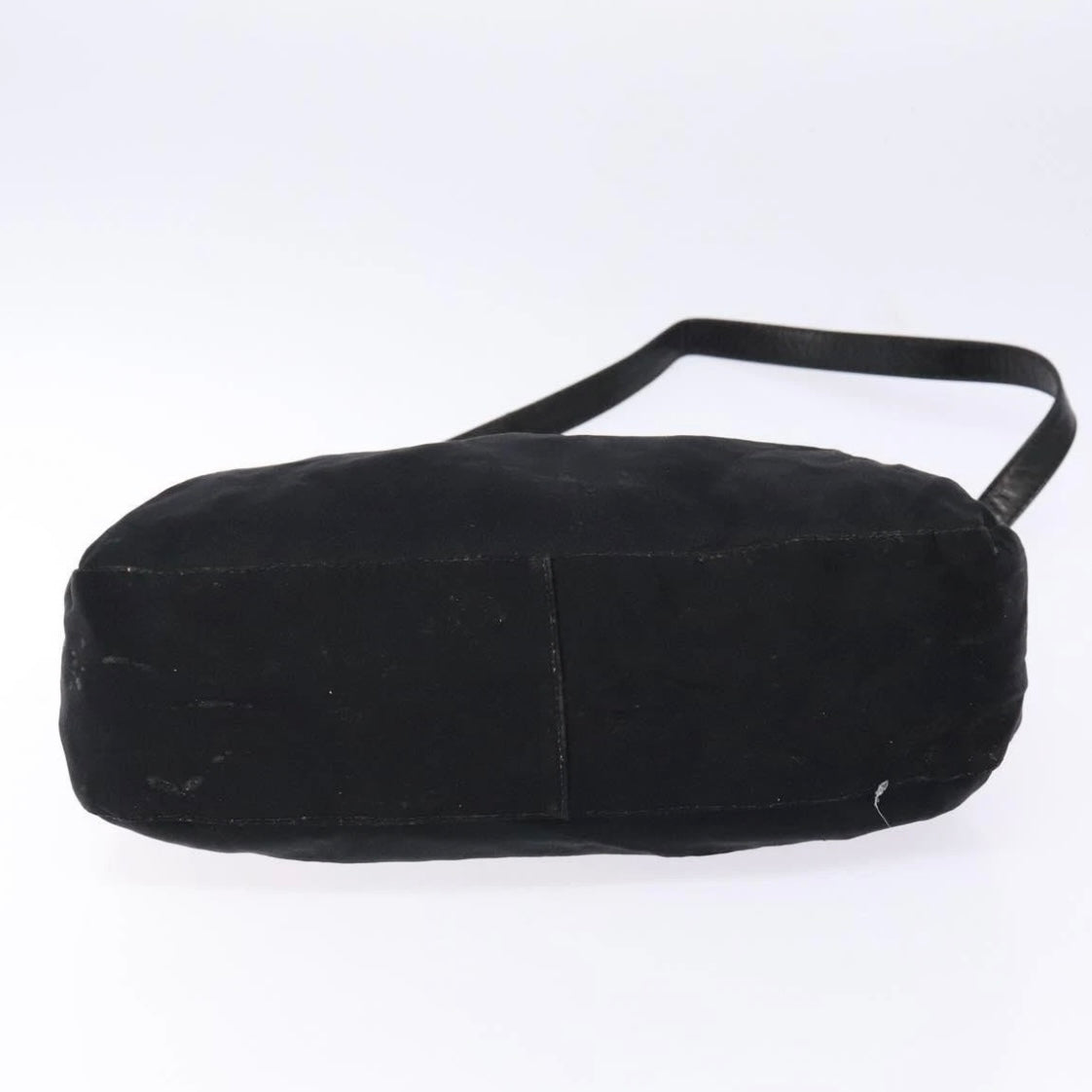 Fendi Black Rounded Baguette