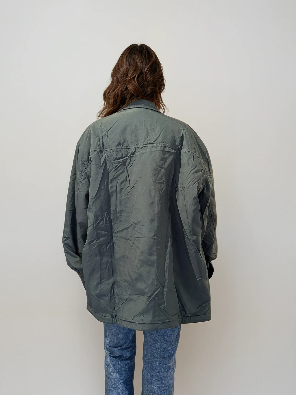 YSL Dark Green Fleece Lined Bomber