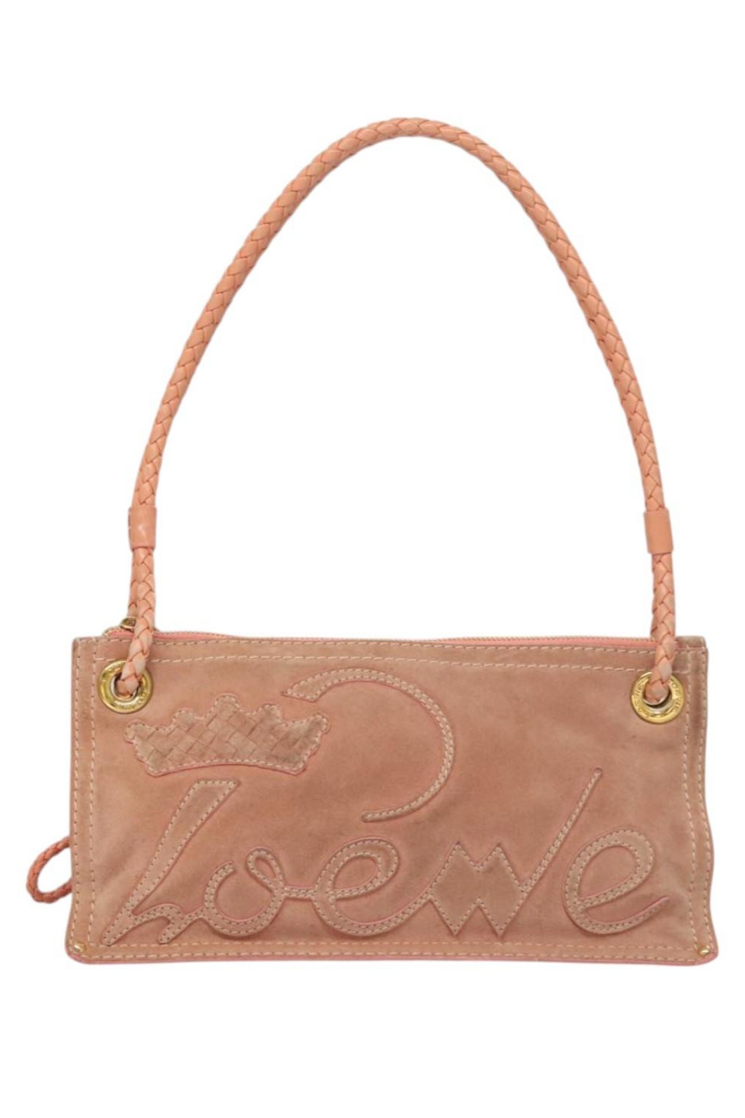 Loewe Pink Spellout Shoulder Bag