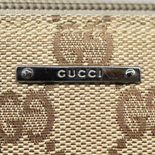 Load image into Gallery viewer, Gucci Brown and Blue Monogram Boat Pochette
