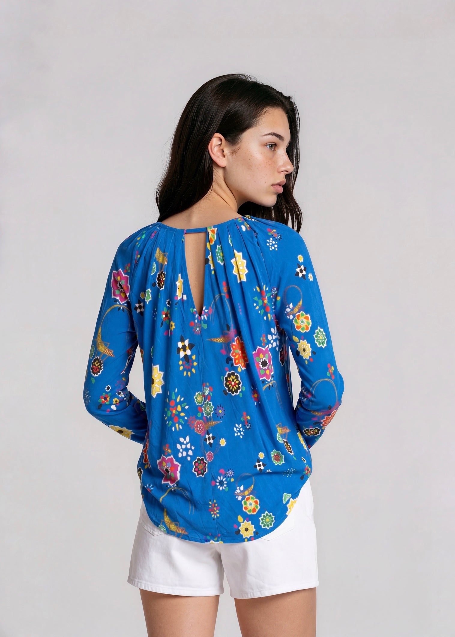 Pucci Blue Printed Blouse