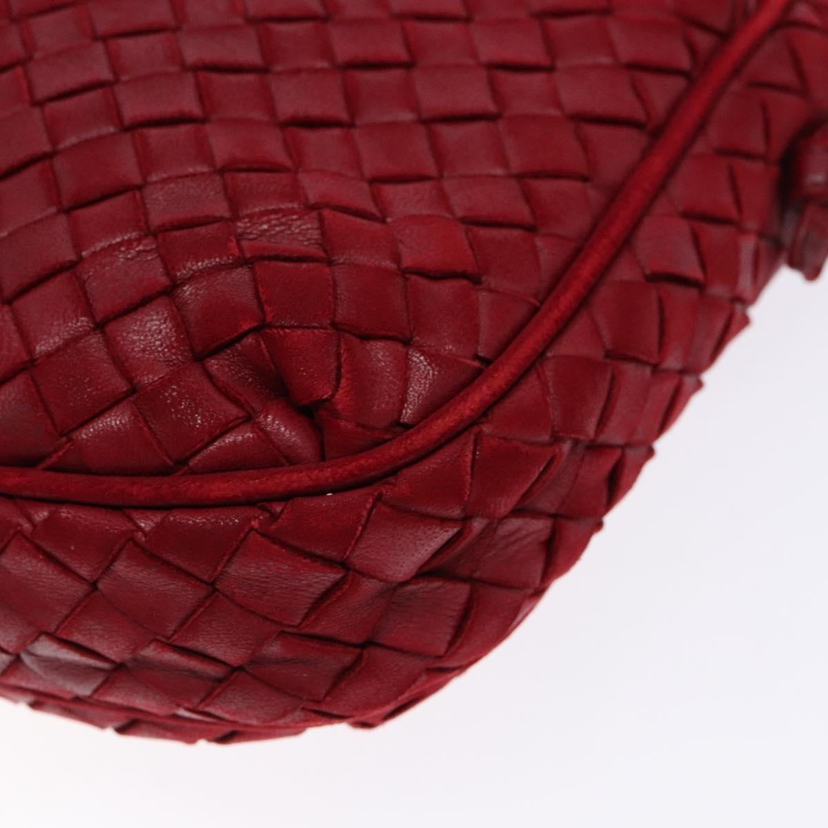 Bottega Veneta Red Intrecciato Crossbody