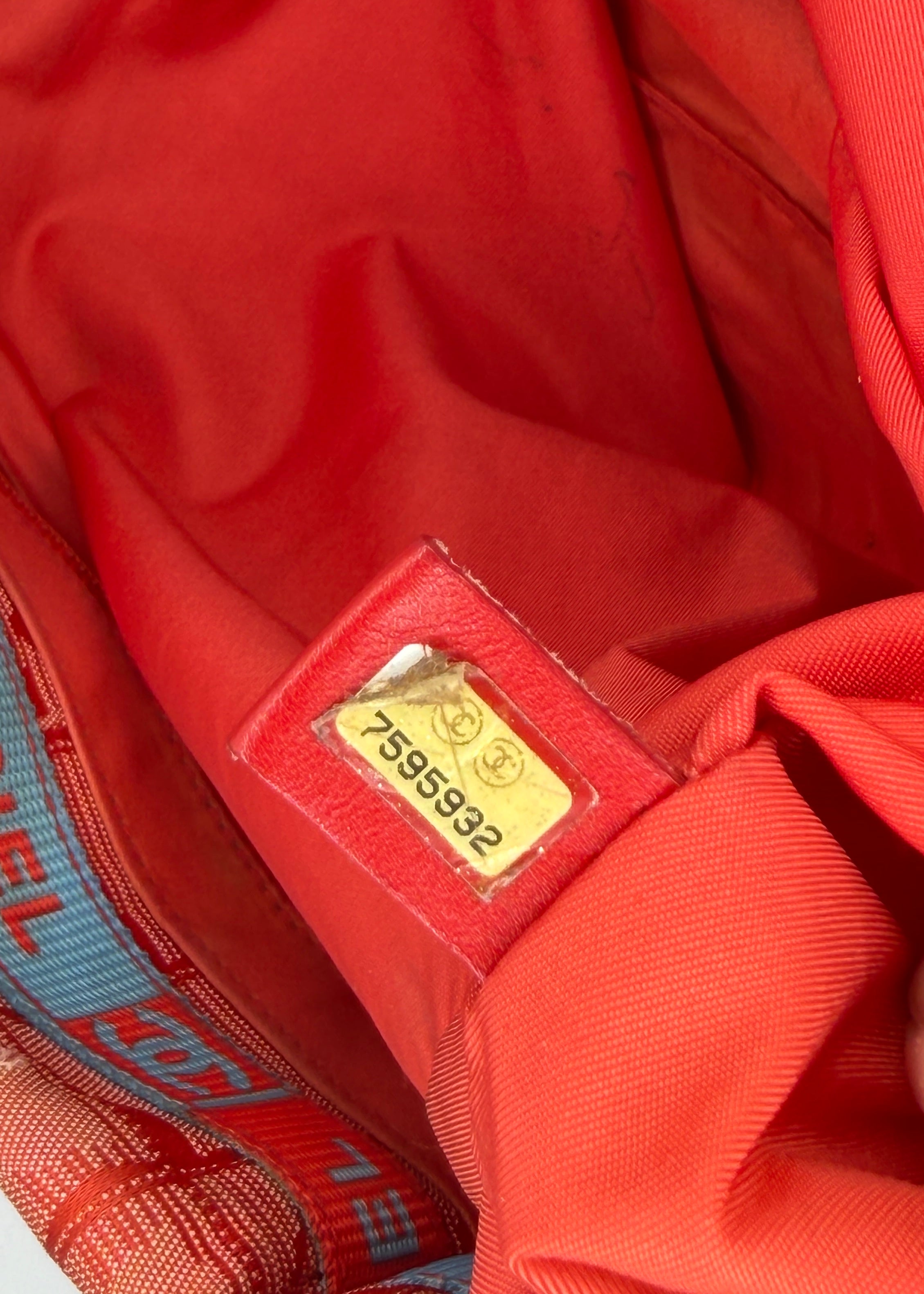 Chanel Red Monogram Travel Tote