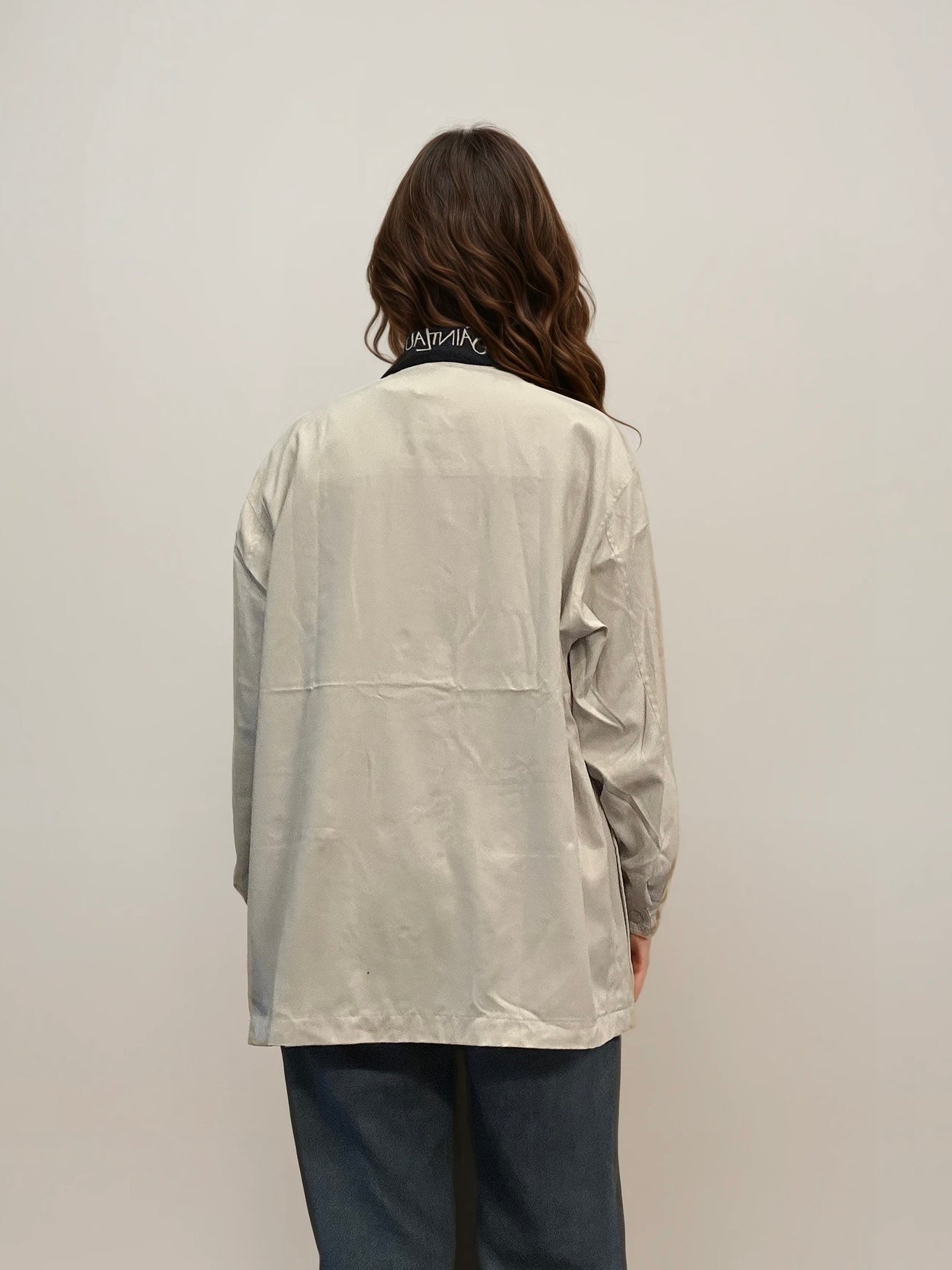 YSL Black and White Reversible Bomber