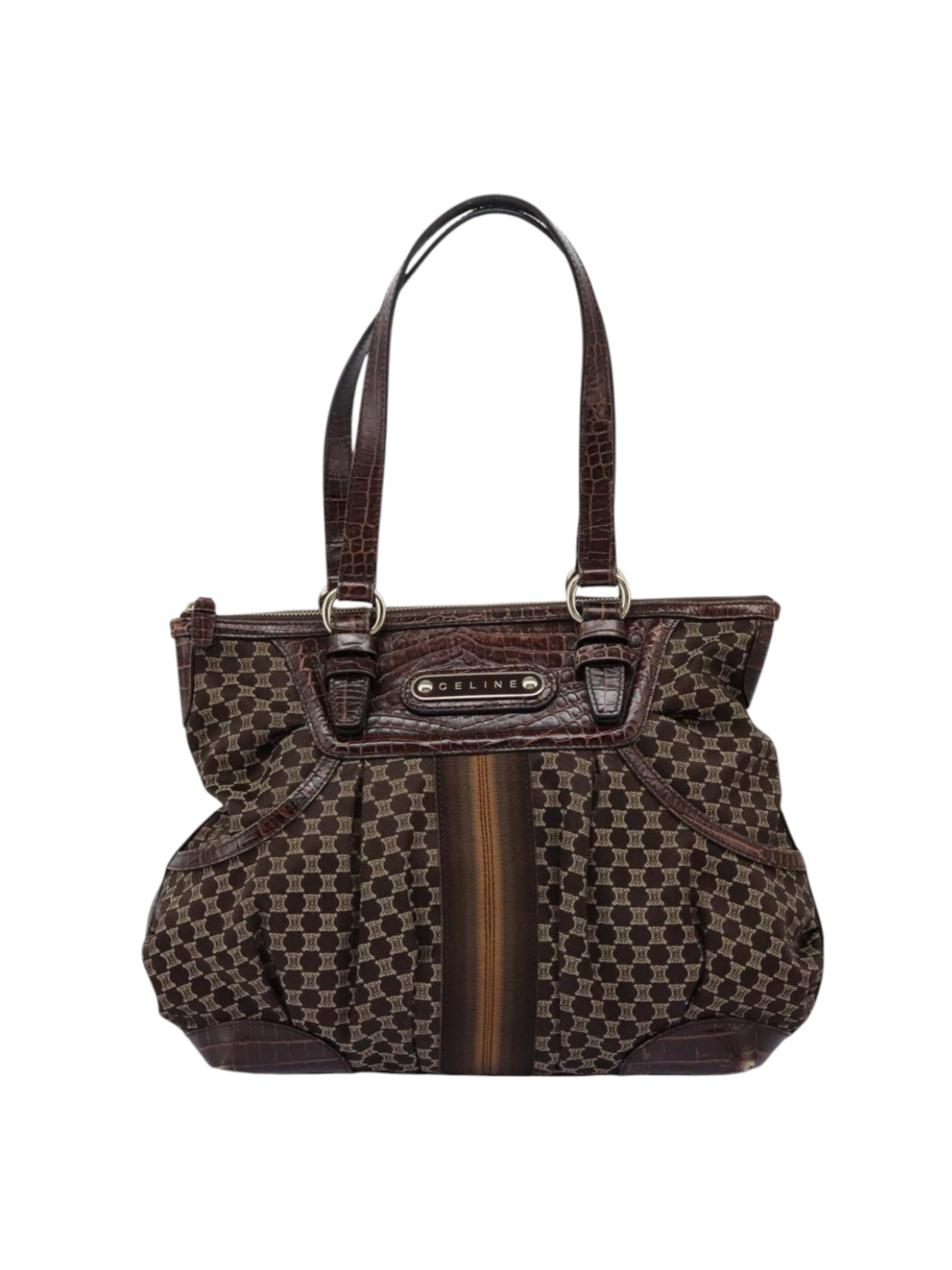 Celine Triumph Brown Tote