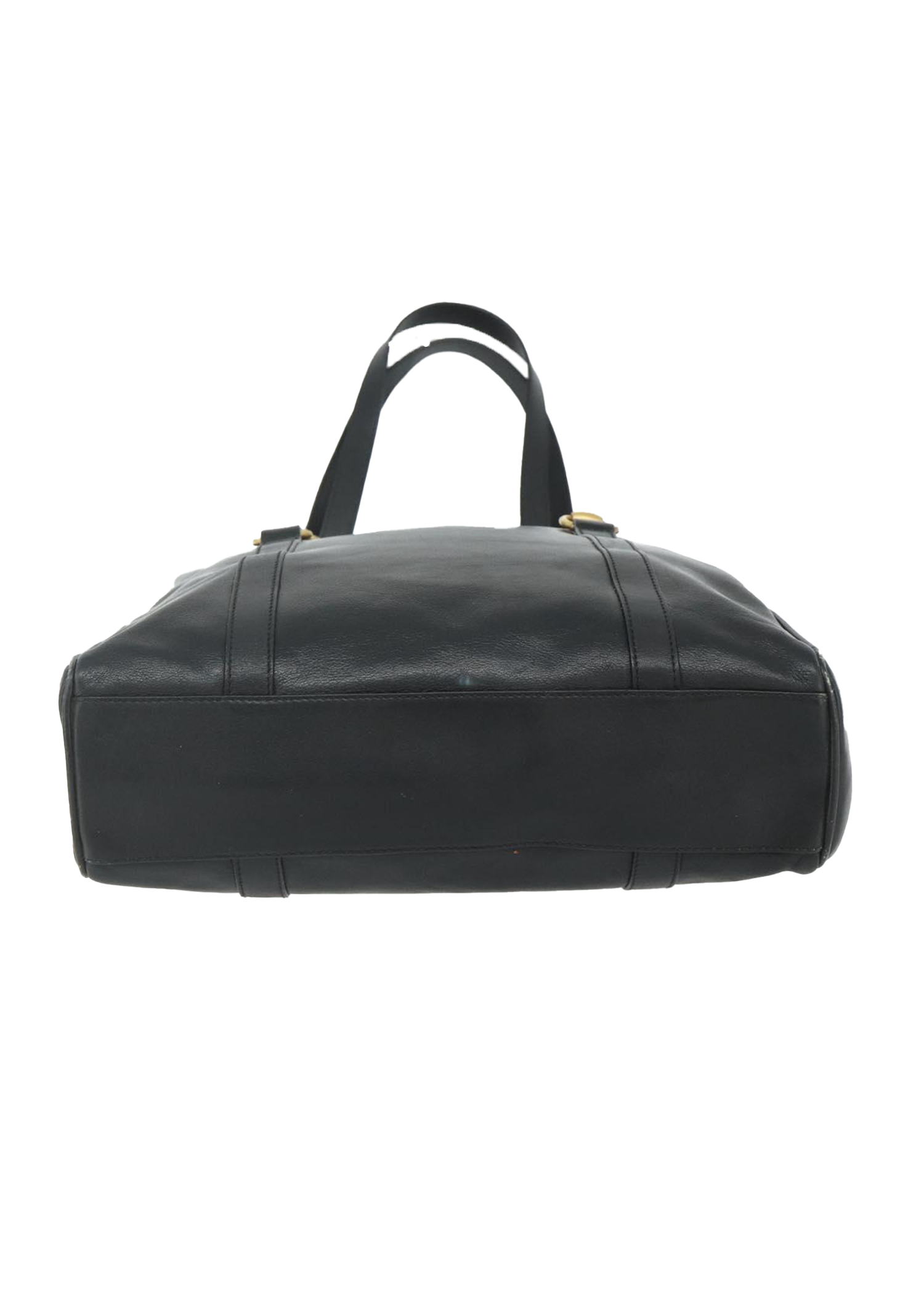 Gucci Black Leather Horsebit Tote