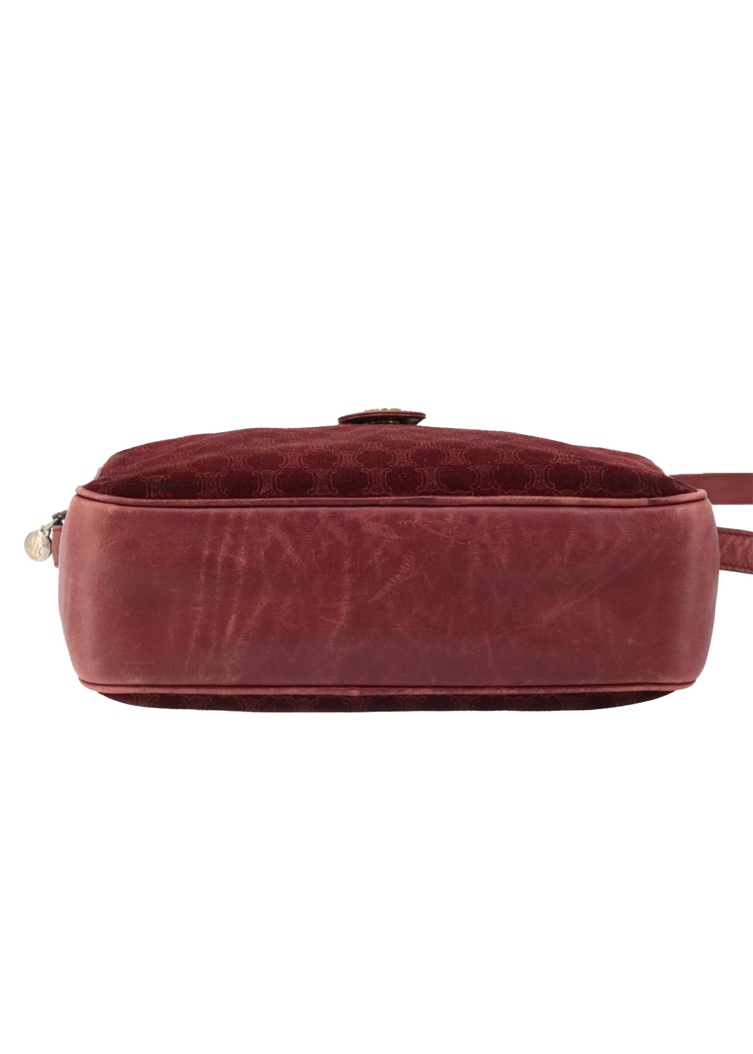 Celine Red Suede Crossbody