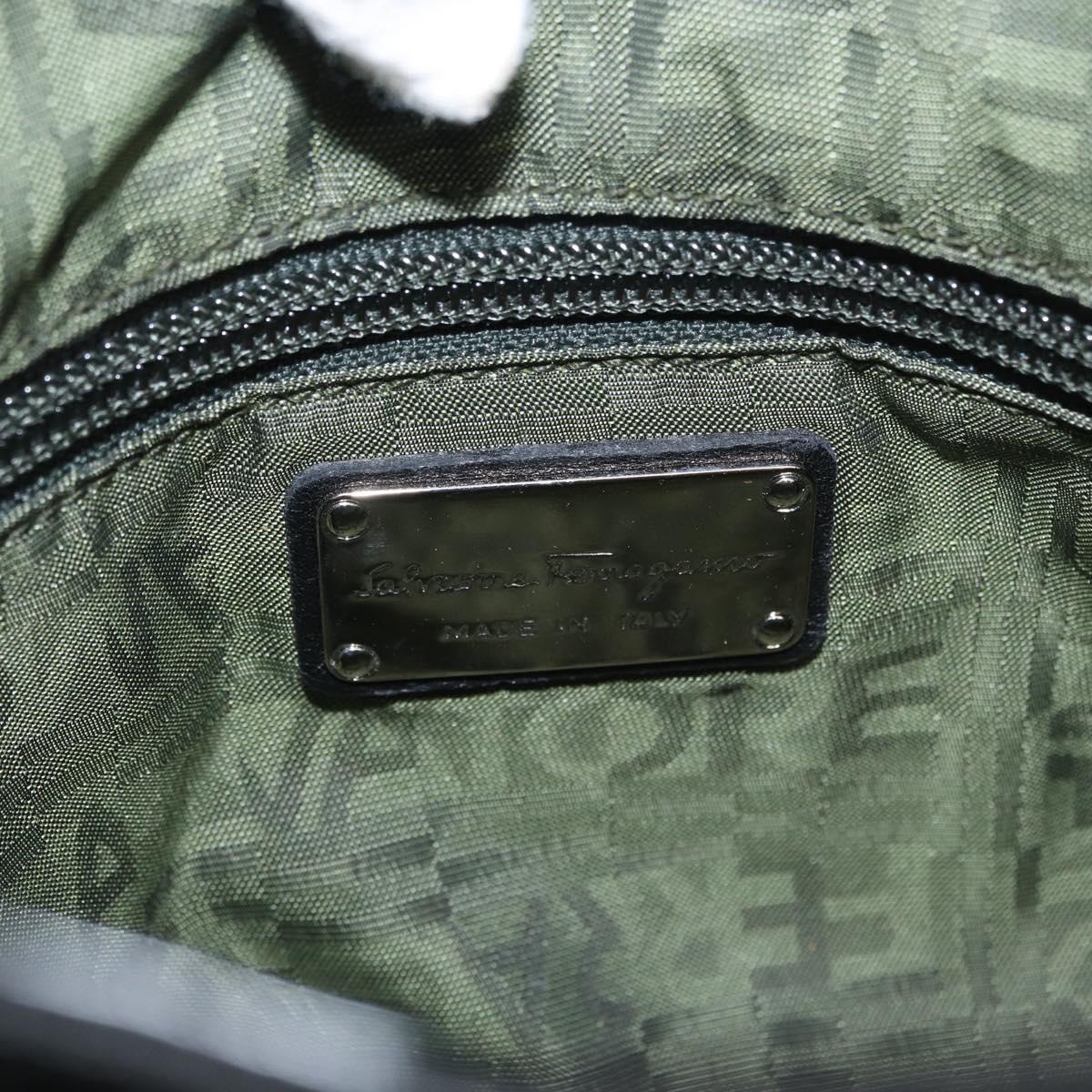 Ferragamo Black Patent Hobo Bag