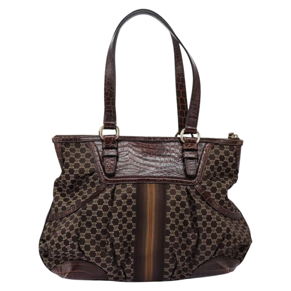 Celine Triumph Brown Tote