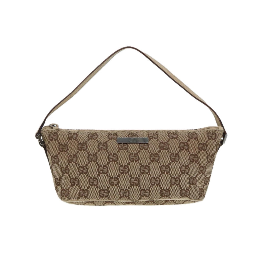 Gucci Brown Monogram Boat Pochette