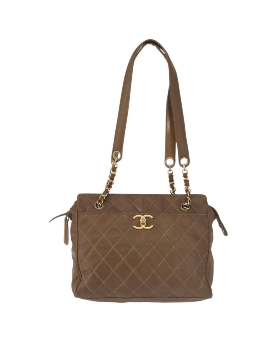 Chanel Brown Quilted Tote