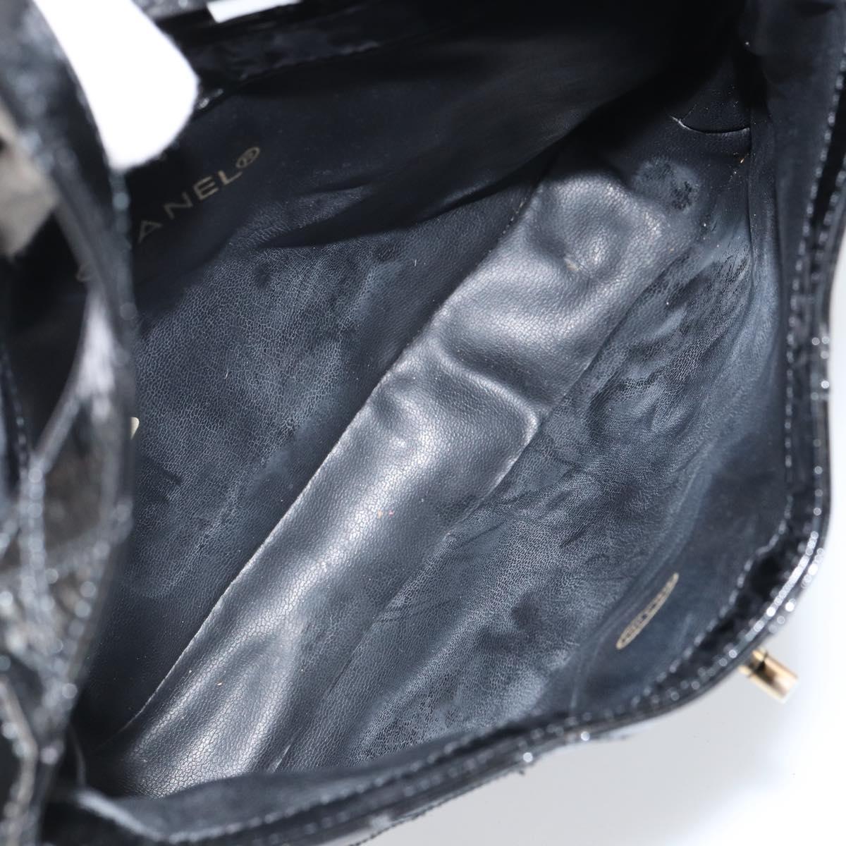 Chanel Black Patent Shoulder Bag