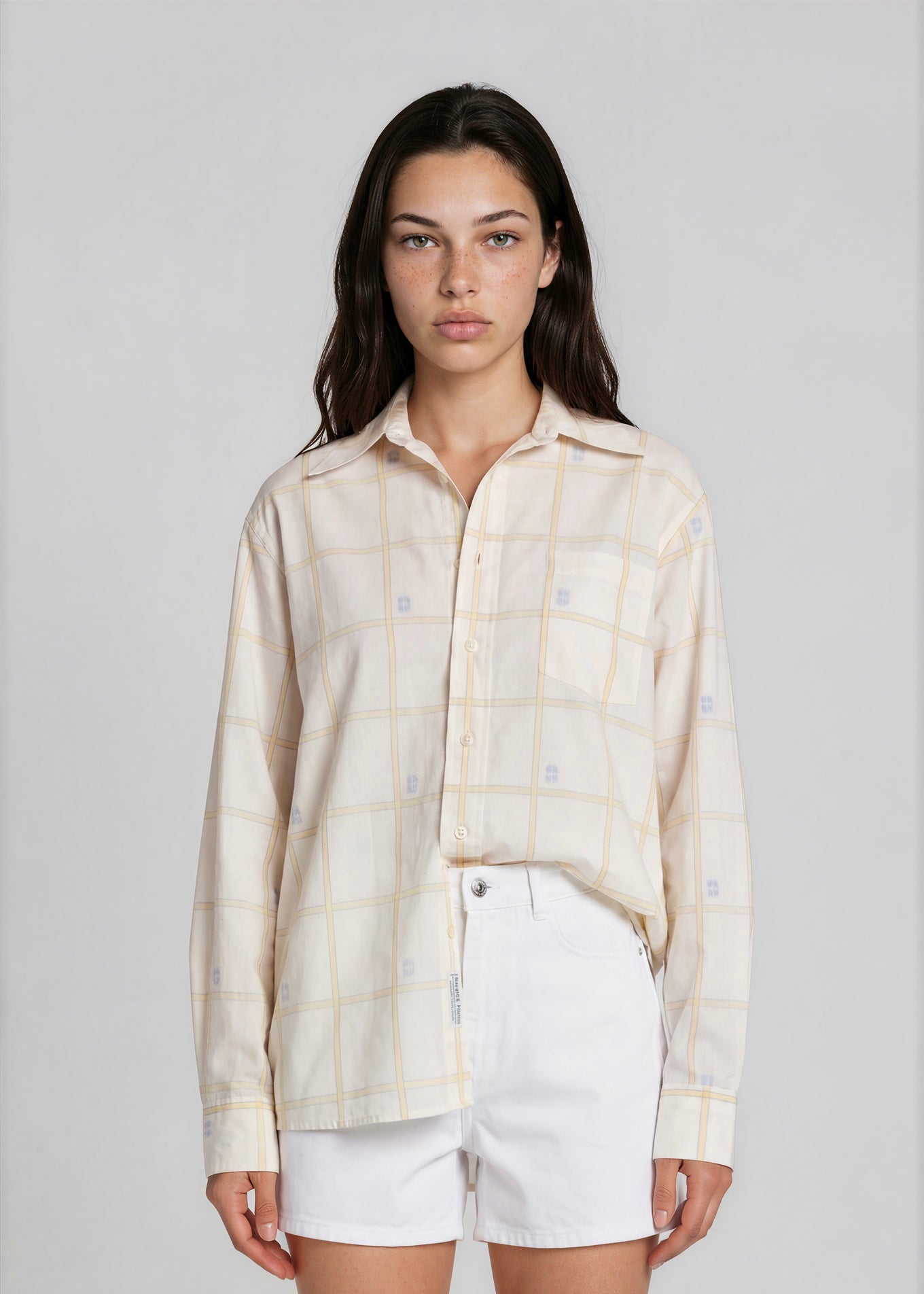 Dior White Monogram Button Down.