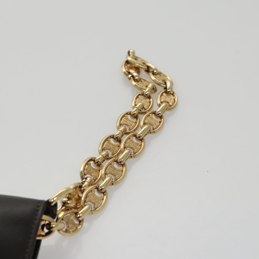 Celine Houndstooth Chain Clutch Bag