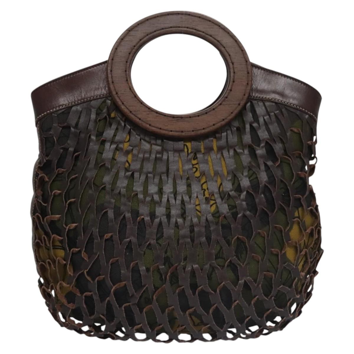 Miu Miu Brown Cutout Leather Handbag
