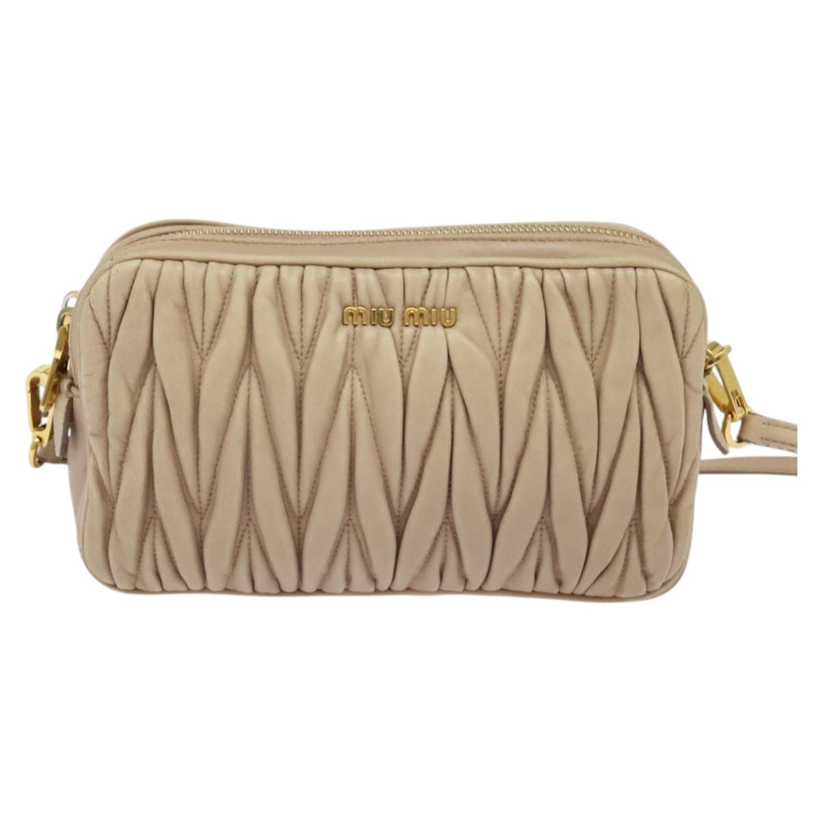 Miu Miu Nude Shoulder Bag