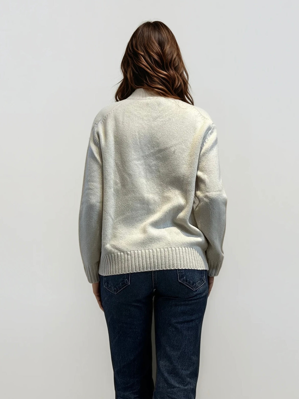 Ralph Lauren Cream Horse Polo Bear Sweater