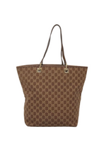Load image into Gallery viewer, Gucci Chocolate Brown Monogram Tote
