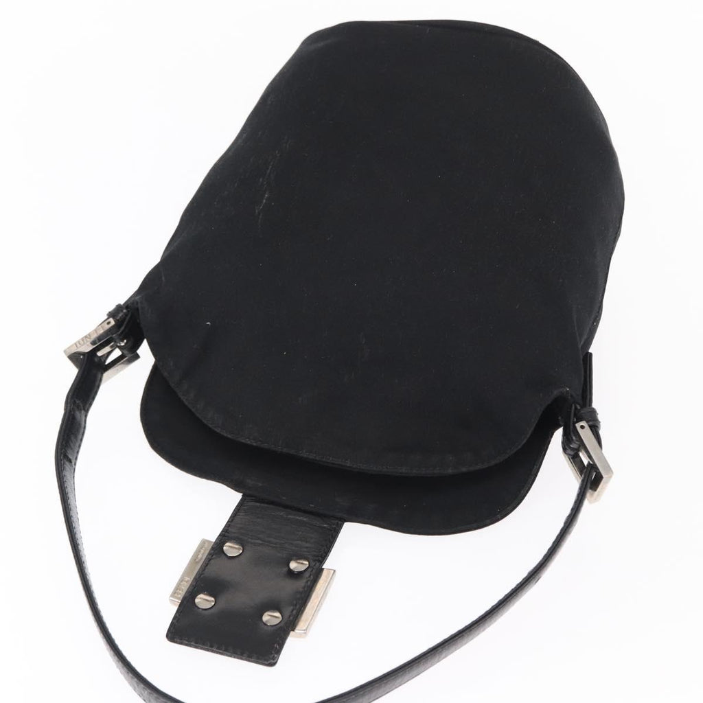 Fendi Black Rounded Baguette