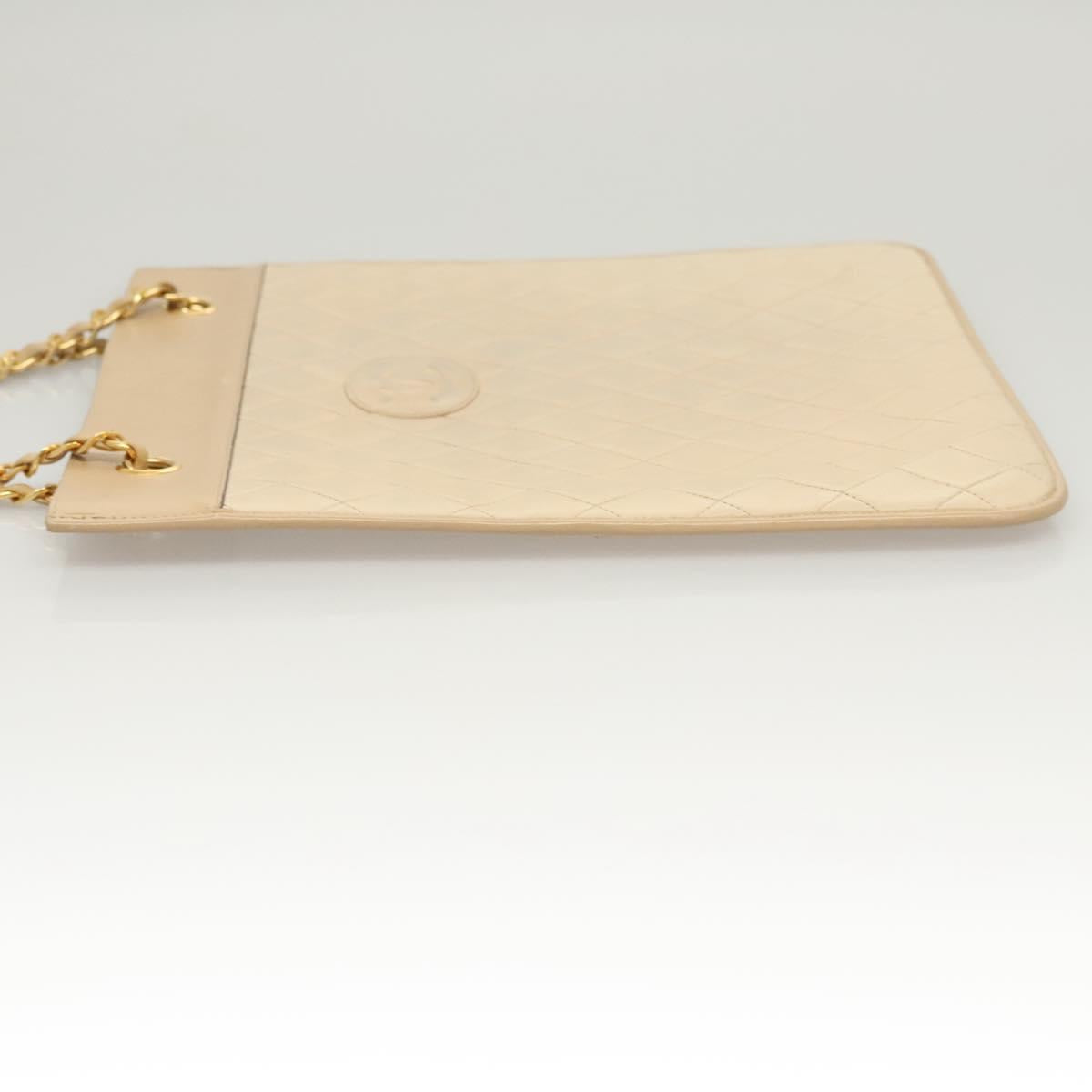 Chanel Quilted Tan Handbag