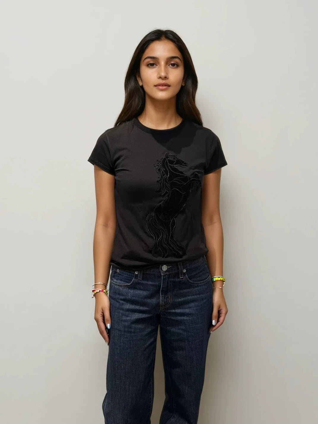 Stella McCartney Black Horse Tee