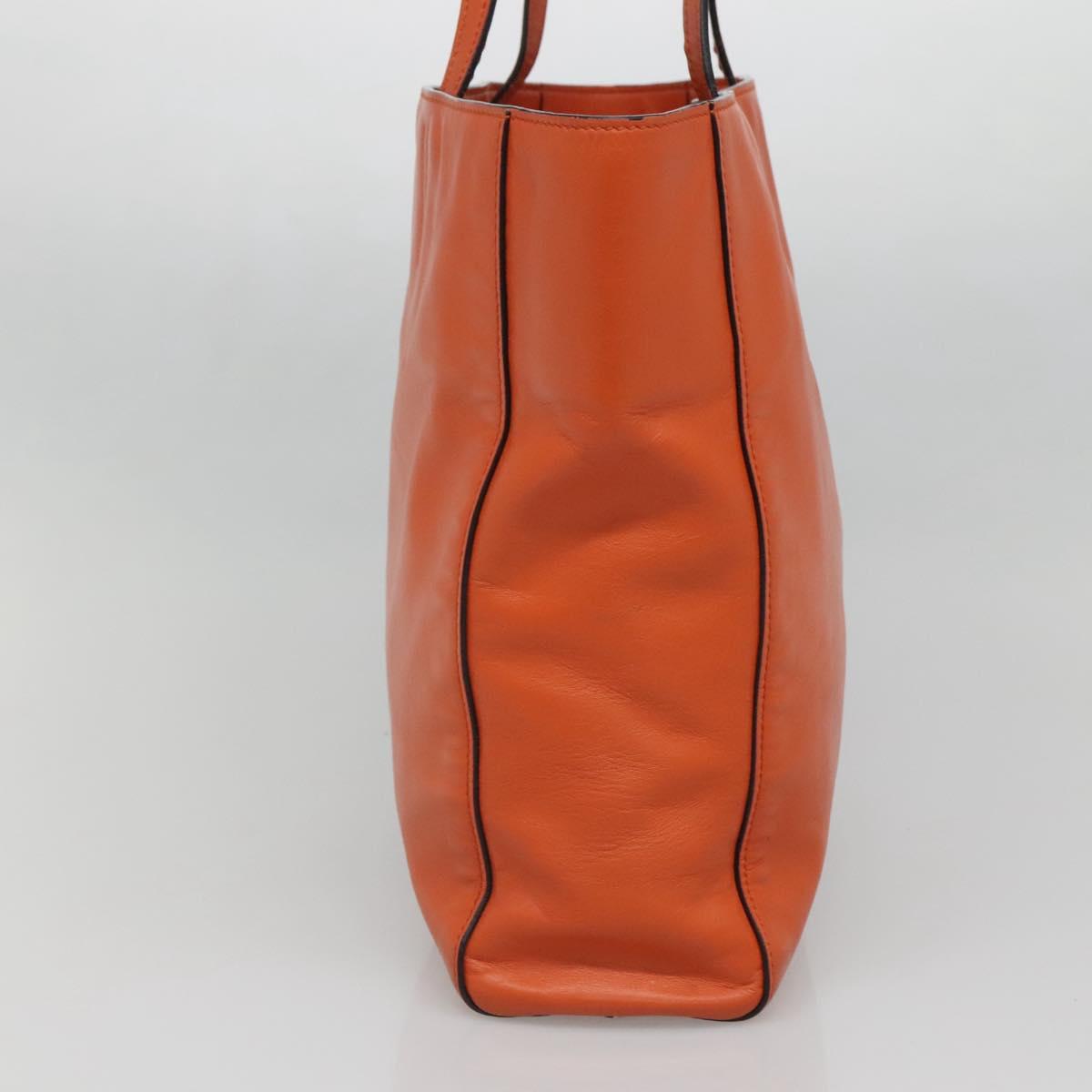 Miu Miu Orange Leather Tote