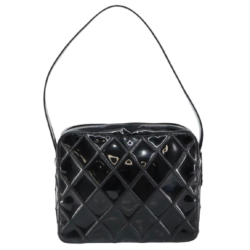 Chanel Black Patent Shoulder Bag