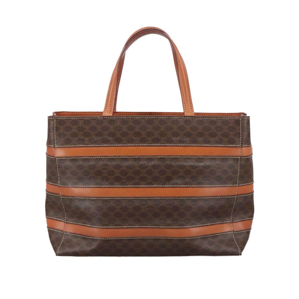 Celine Macadam Striped Handbag