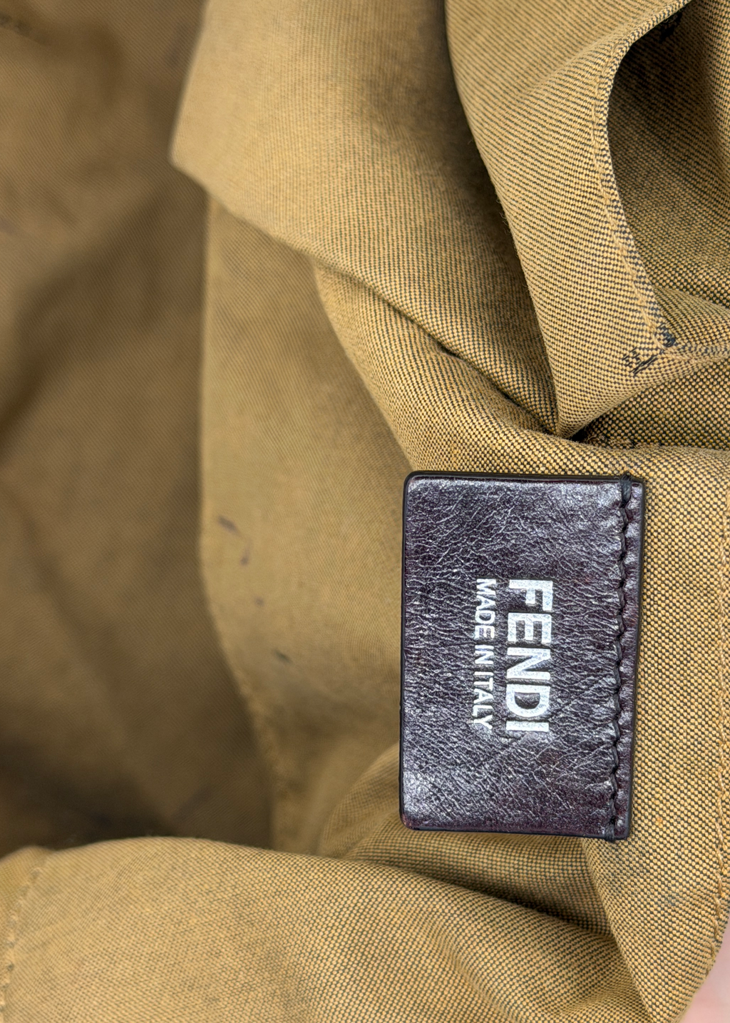 Fendi Brown Leather Shoulder Bag