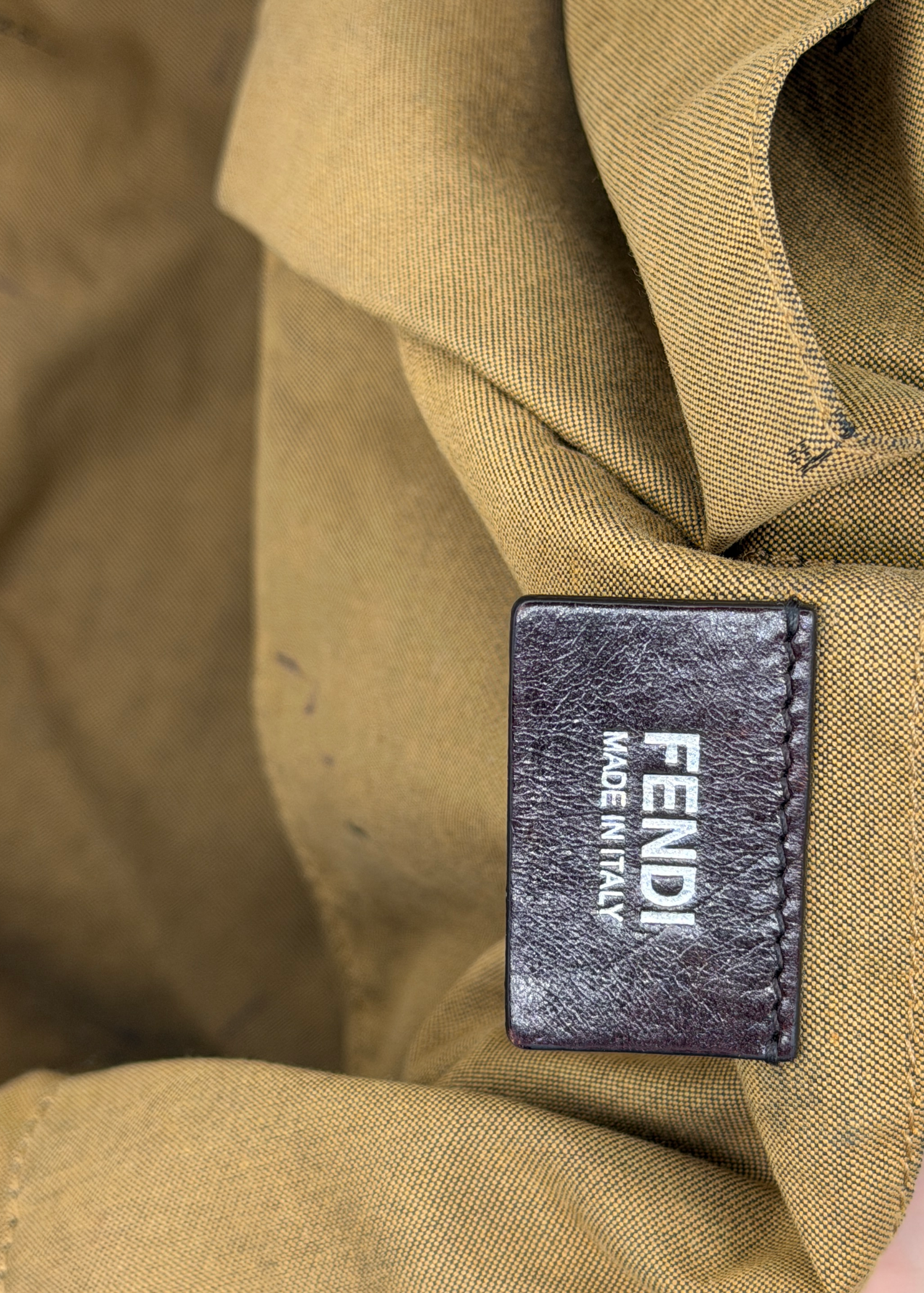 Fendi Brown Leather Shoulder Bag
