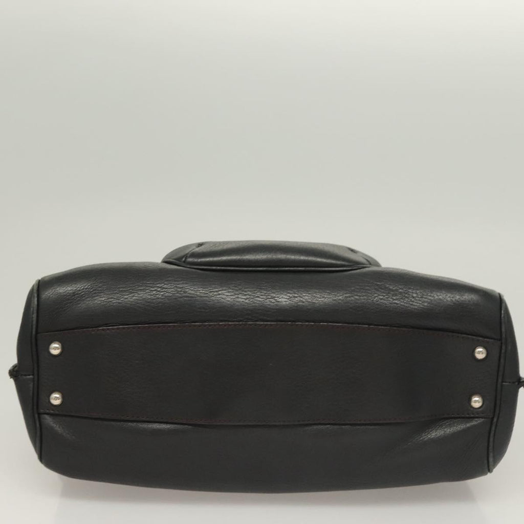 Ferragamo Black Leather Shoulder Bag