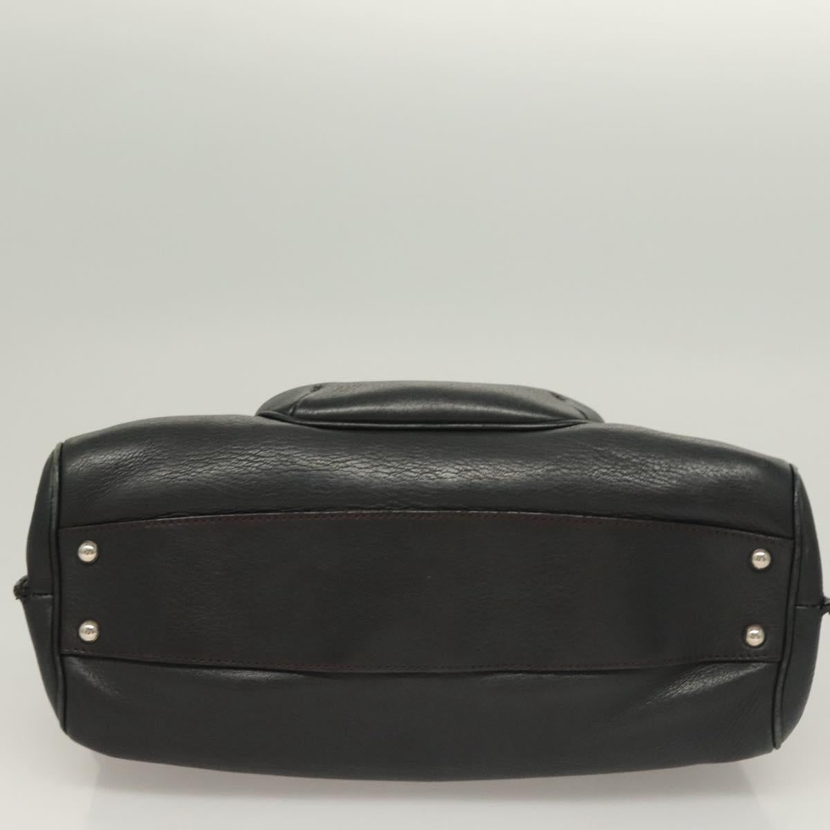 Ferragamo Black Leather Shoulder Bag