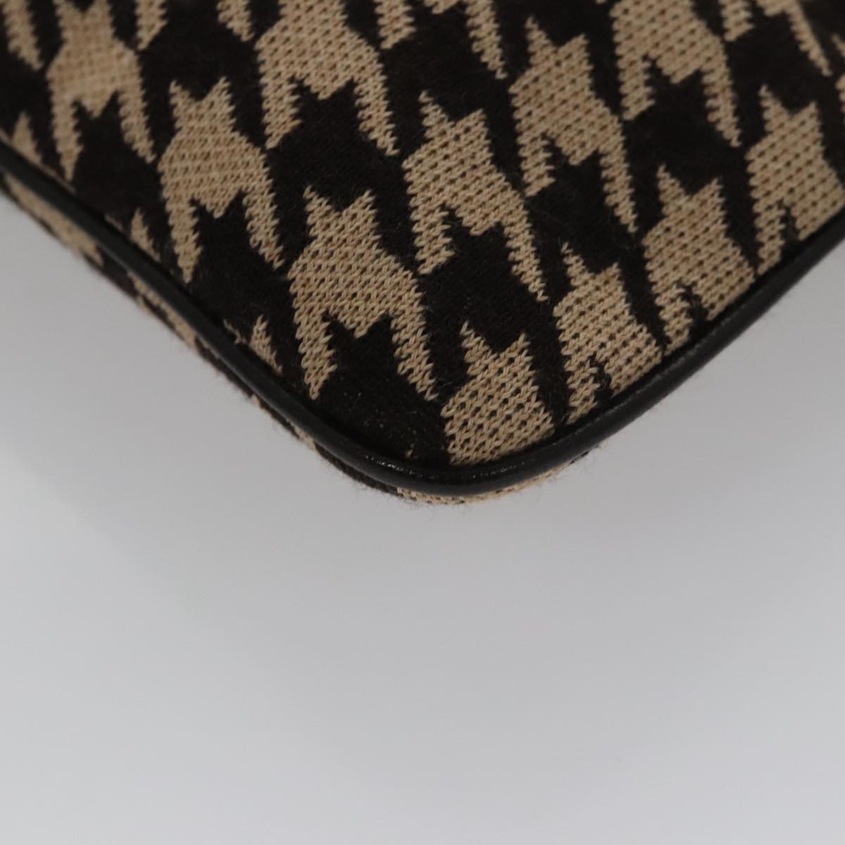 Celine Houndstooth Chain Clutch Bag