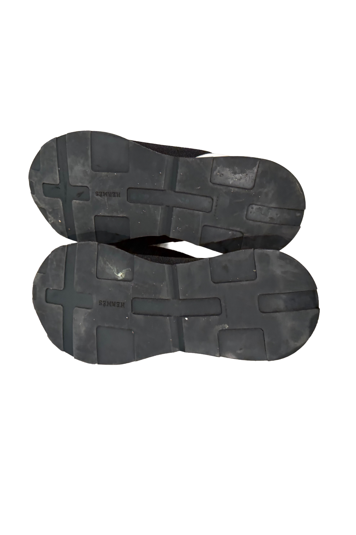 Hermes Black Canvas Sneakers