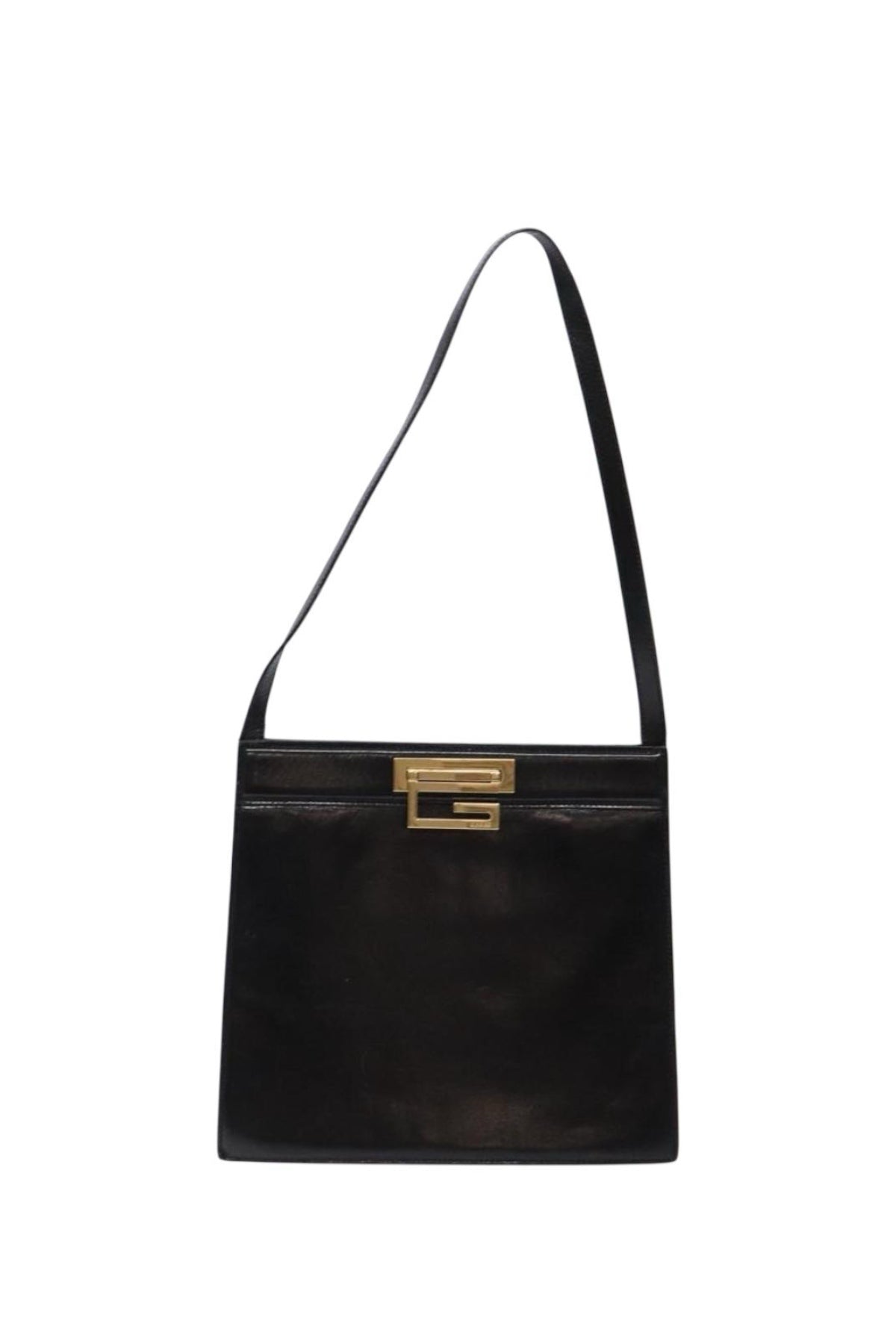 Gucci Tom Ford Black Patent Shoulder Bag