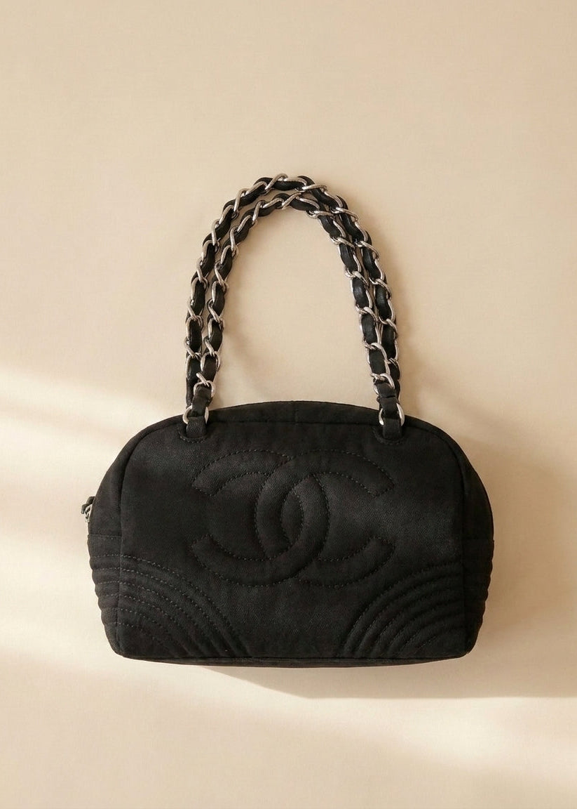 Chanel Black Bowler Bag