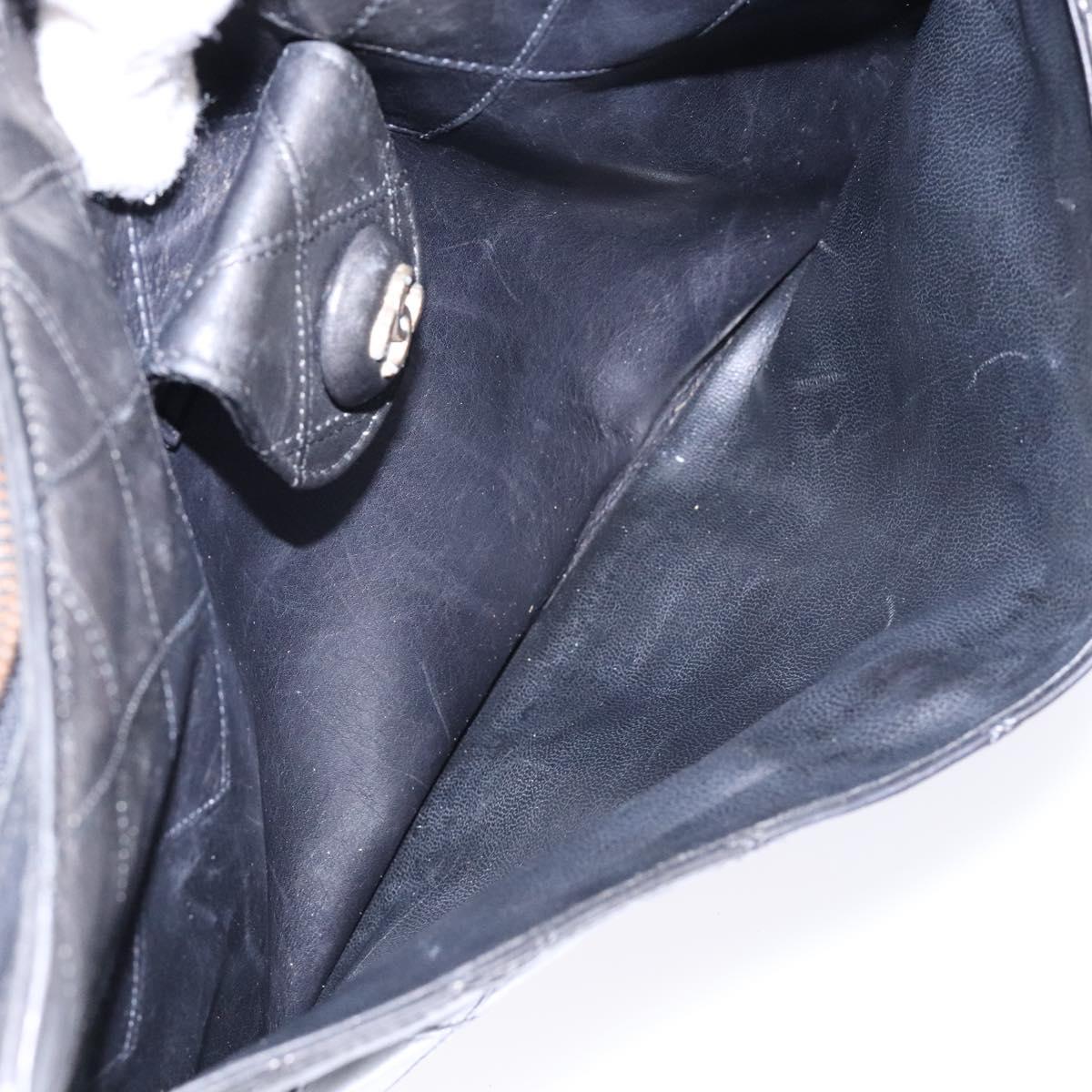 Chanel Black Leather Clutch