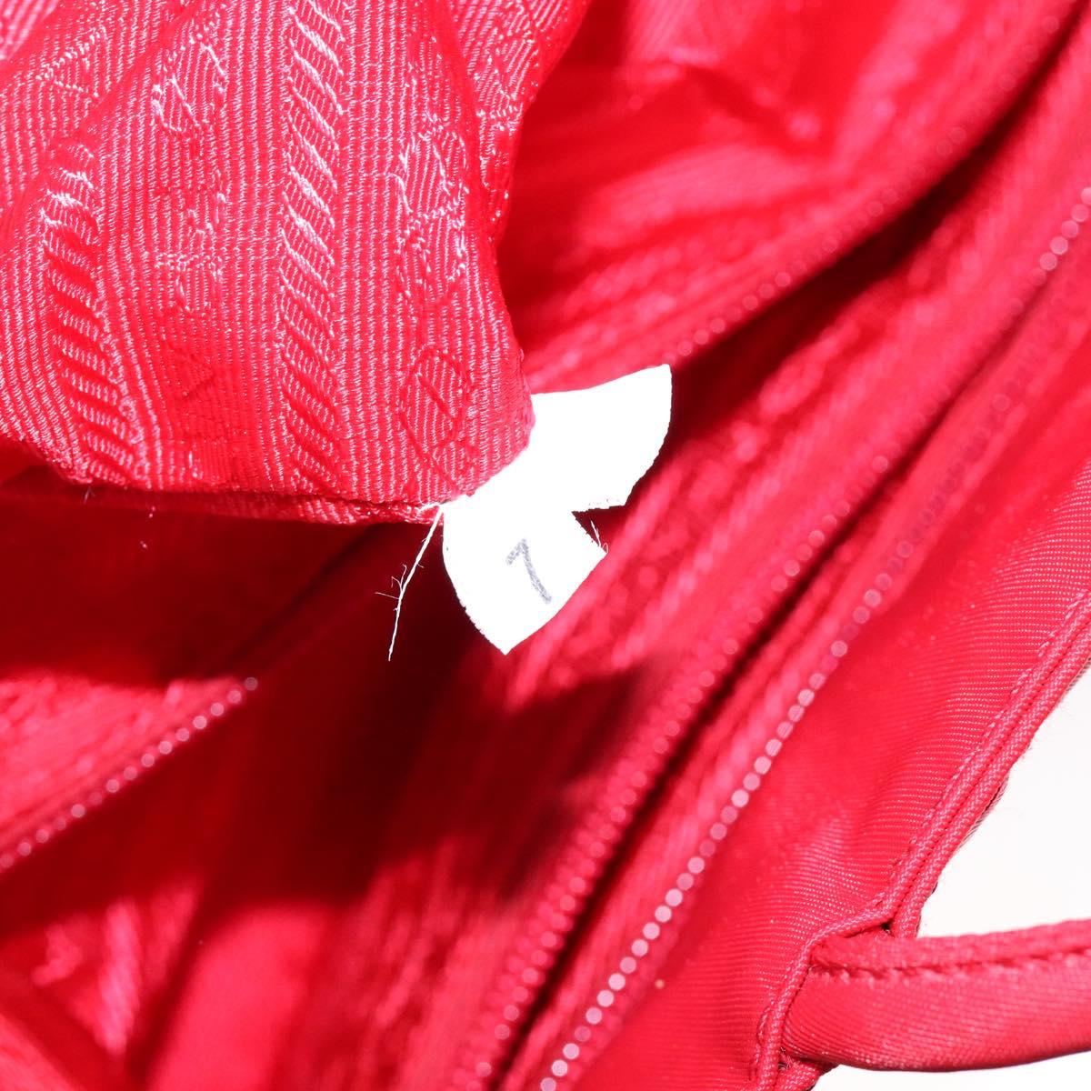 Prada Red Nylon Tote