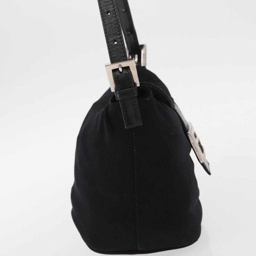 Fendi Black Rounded Baguette