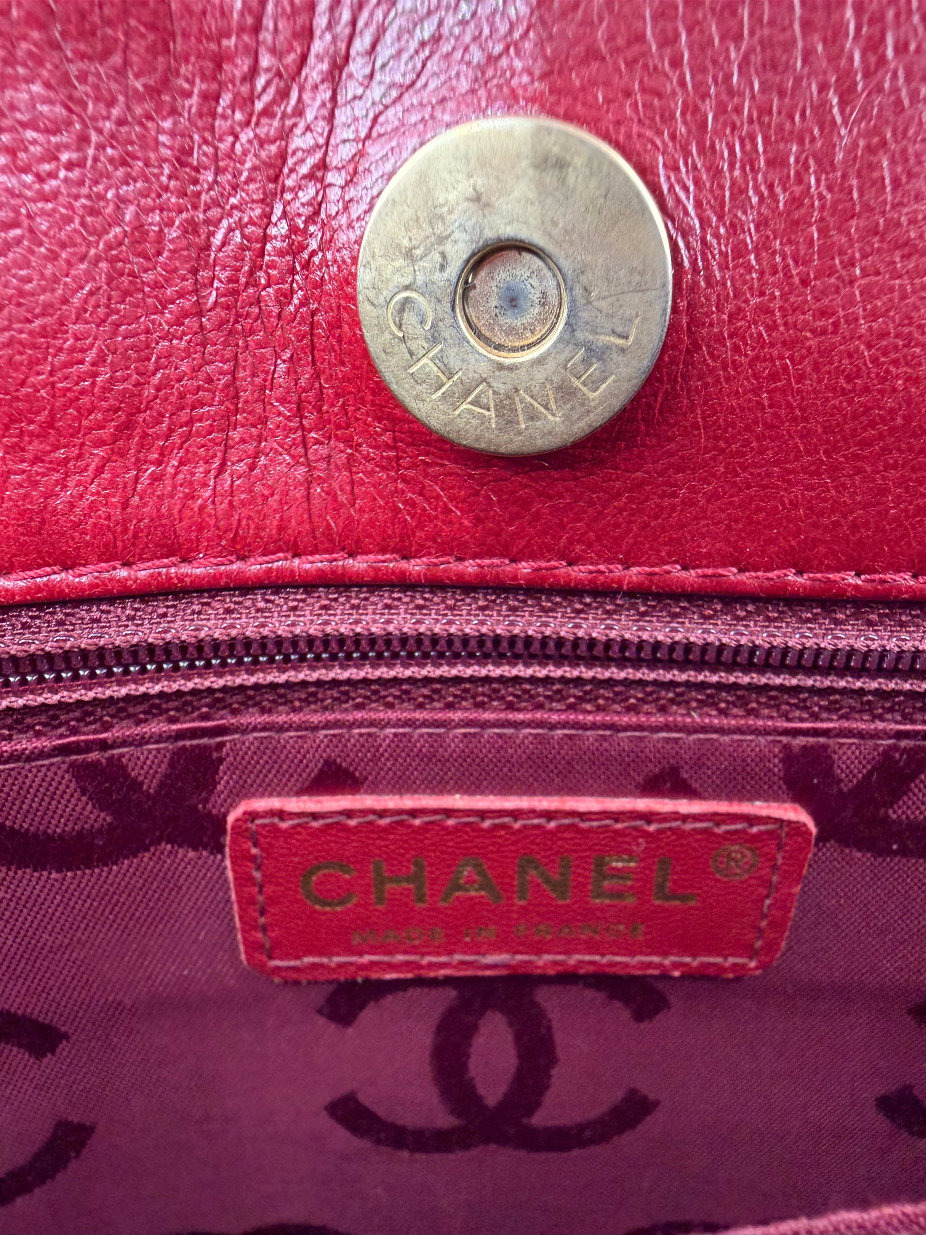 Chanel Burgundy Matte Tote