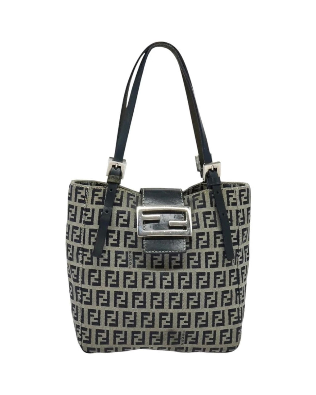 Fendi Navy Zucchino Tote