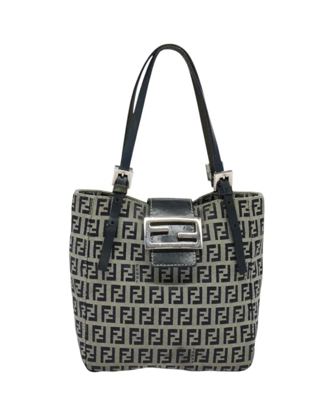 Fendi Navy Zucchino Tote