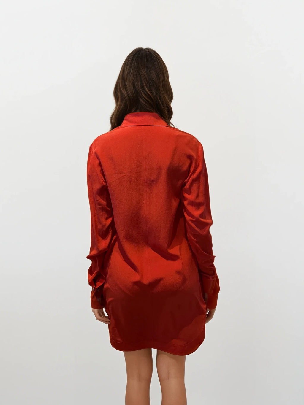 Givenchy Red Button Down Dress