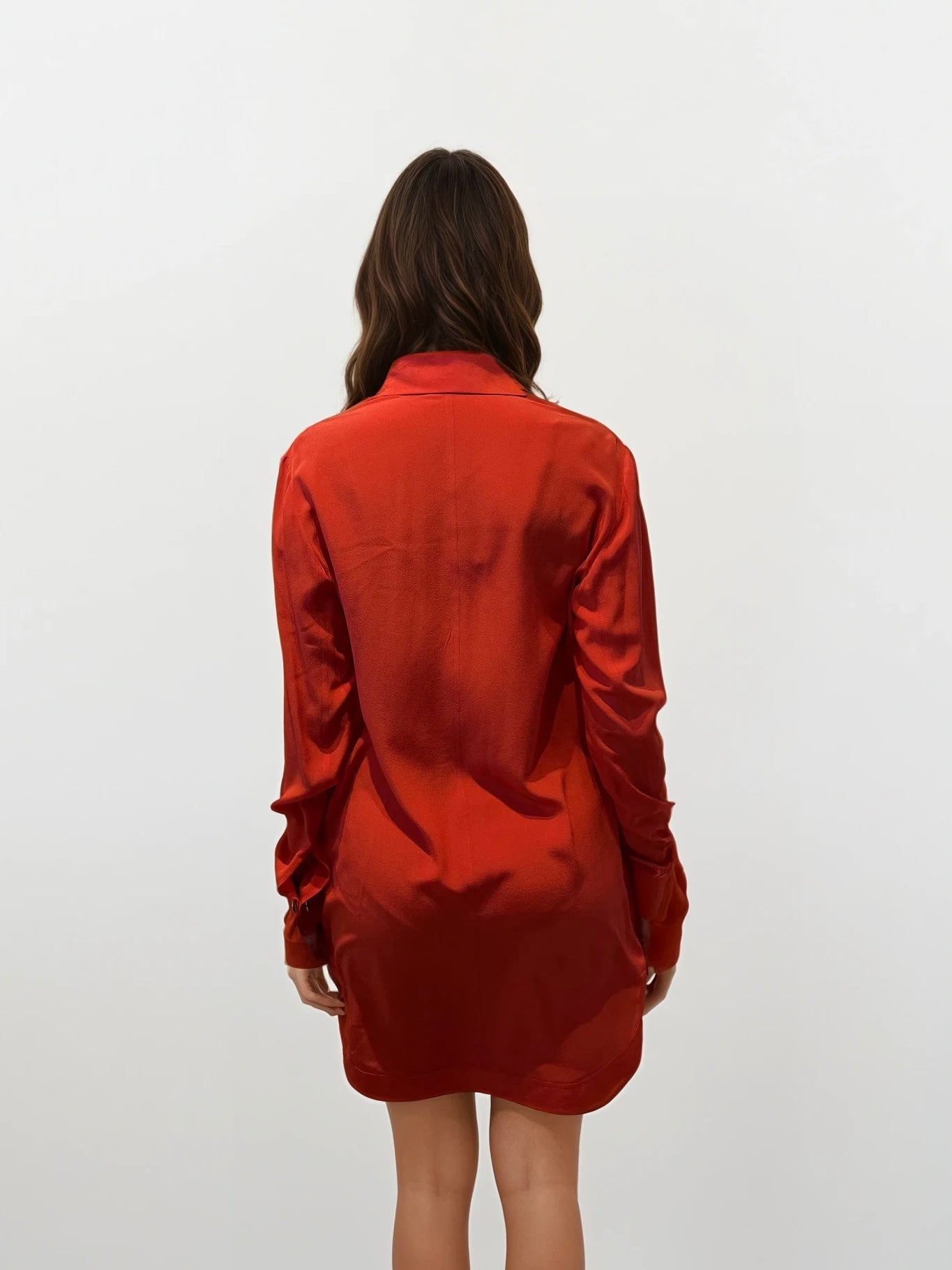 Givenchy Red Button Down Dress